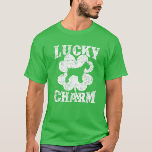 Camiseta Shamrock Lucky Charm Giant Schnauzer Rua Cachorro