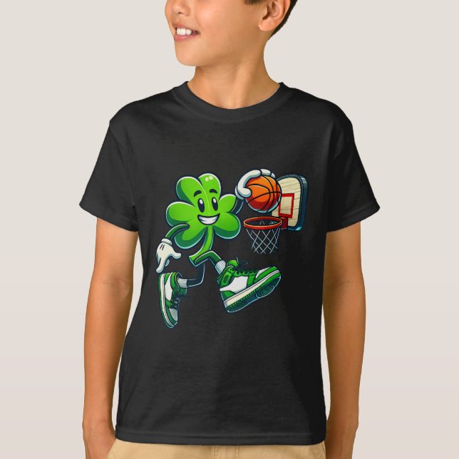 Camiseta Shamrock Lucky Clover Rua irlandesa Da Patrick (Frente)