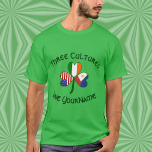 Camiseta Shamrock Personalizada Filipinas Irlanda 