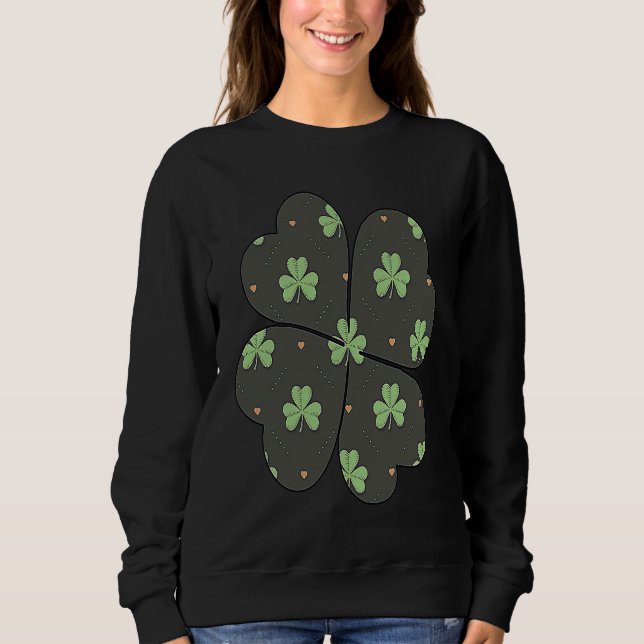 Camiseta Shamrock plaid Pattern c Patrick's Day matching co (Frente)
