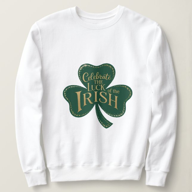 Camiseta Shamrock Shimmer (Frente do Design)