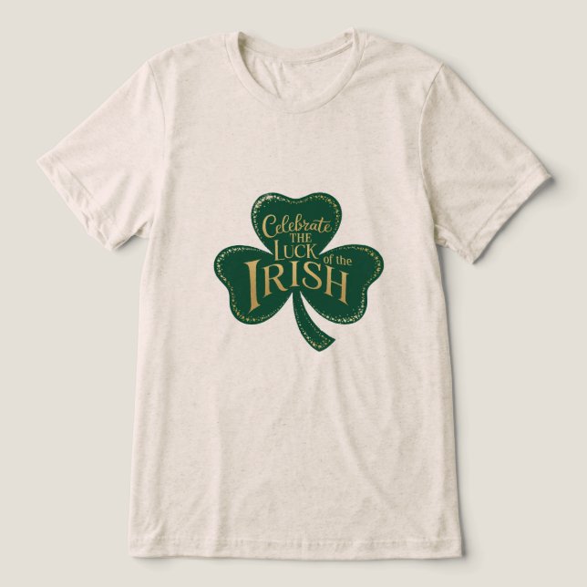 Camiseta Shamrock Shimmer (Design frontal)