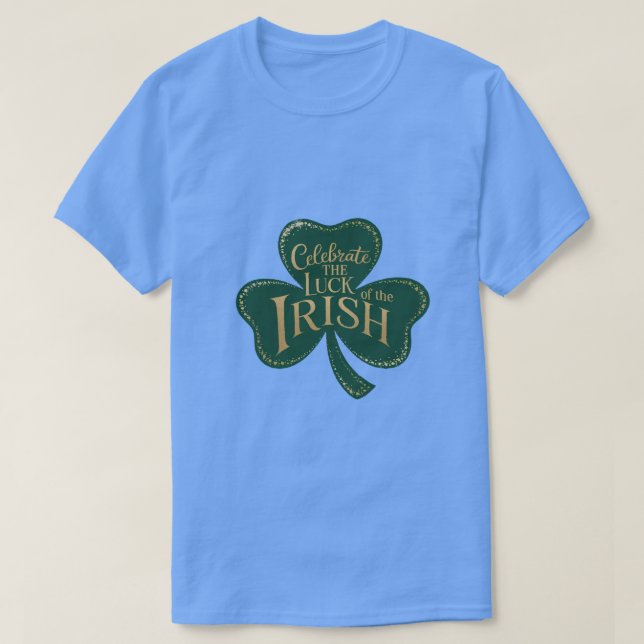 Camiseta Shamrock Shimmer (Frente do Design)