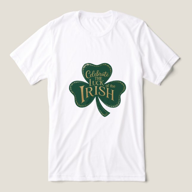 Camiseta Shamrock Shimmer (Design frontal)
