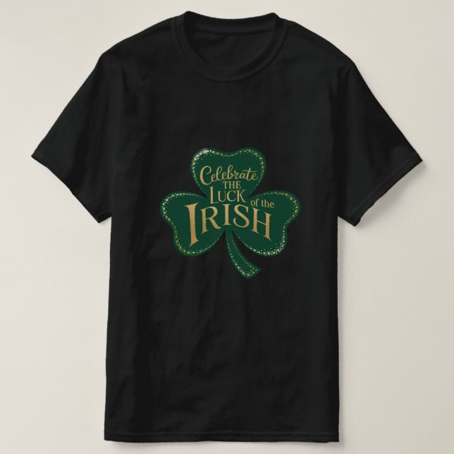 Camiseta Shamrock Shimmer (Frente do Design)