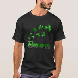 Camiseta Shamrock Train Dia de São Patrício Lucky Irish C B