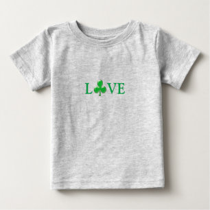 Camiseta Shamrock Verde do Amor do Dia de São Patrício