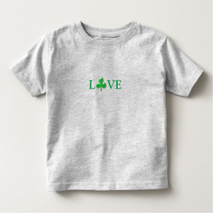 Camiseta Shamrock Verde do Amor do Dia de São Patrick