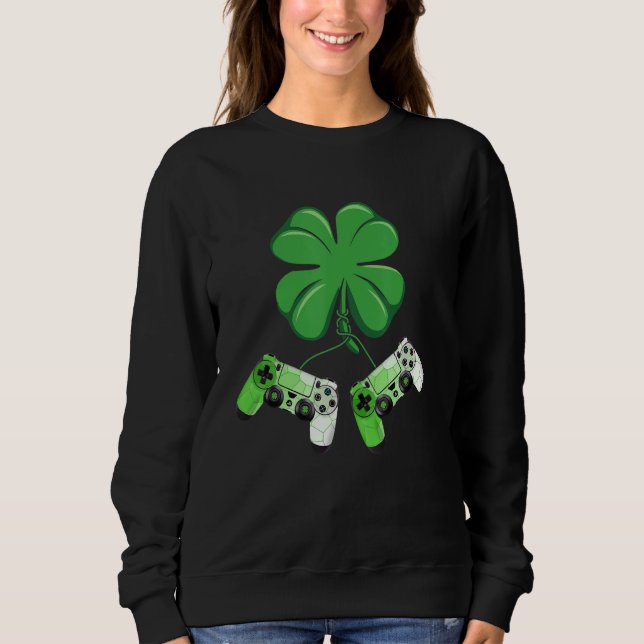 Camiseta Shamrock Video Game Lover St Patricks Day Gaming K (Frente)
