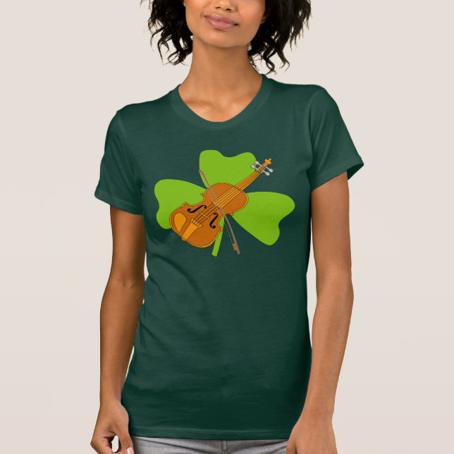 Camiseta Shamrock Violin (Frente)