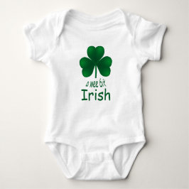 Camiseta Shamrock Wee Bit Irish Criança Creeper da rua de P