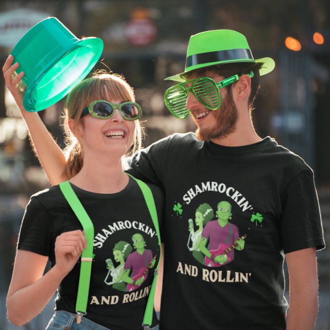 Camiseta Shamrockin' e Rua Rollin. (Criador carregado)