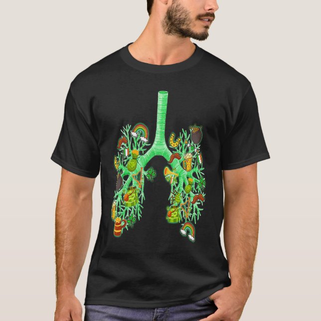 Camiseta Shamrocks Respiratory Therapist RT St Patrick's Da (Frente)