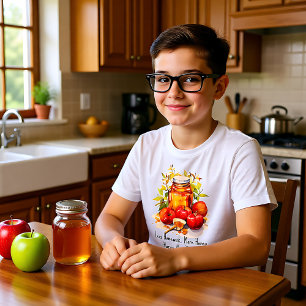 Camiseta 🐝 Shanah Tovah com texto personalizado Sweet Begi