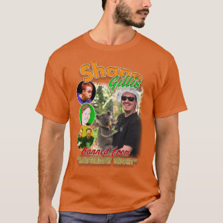 Camiseta Shane Gillis design estilo rap vintage