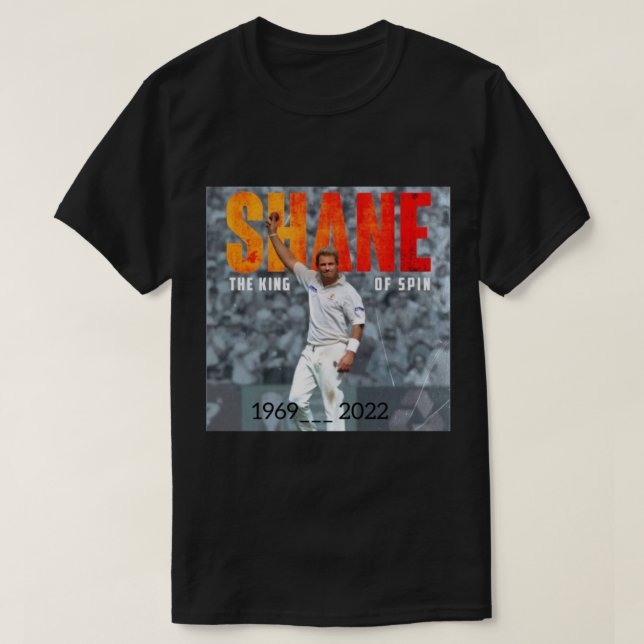 Camiseta Shane Warne Rest In Love   (Frente do Design)