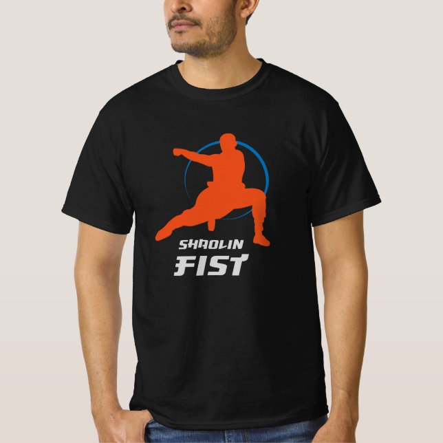 Camiseta Shaolin Fist Kung Fu Warrior (Frente)