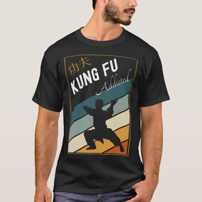 Camiseta Shaolin Kung Fu Tai Chi Fighting Exercício Kungfu  (Frente)