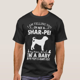 Camiseta Shar Pei Cachorro Para Mulheres Mãe Cachorro De Be