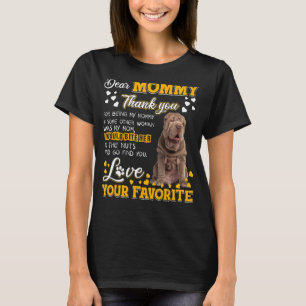 Camiseta Shar Pei Caras Mamães Obrigado Por Serem Minha Mam