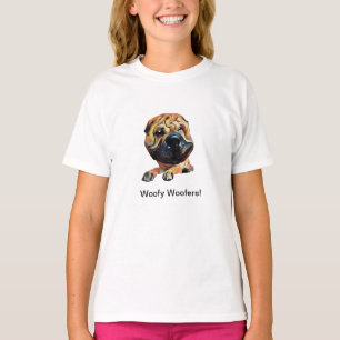 Camiseta Shar Shar Pei Cachorro Engraçado