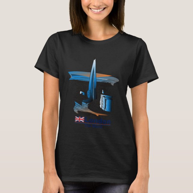 Camiseta Shard of Glass London Bridge Rail Station Eng (Frente)