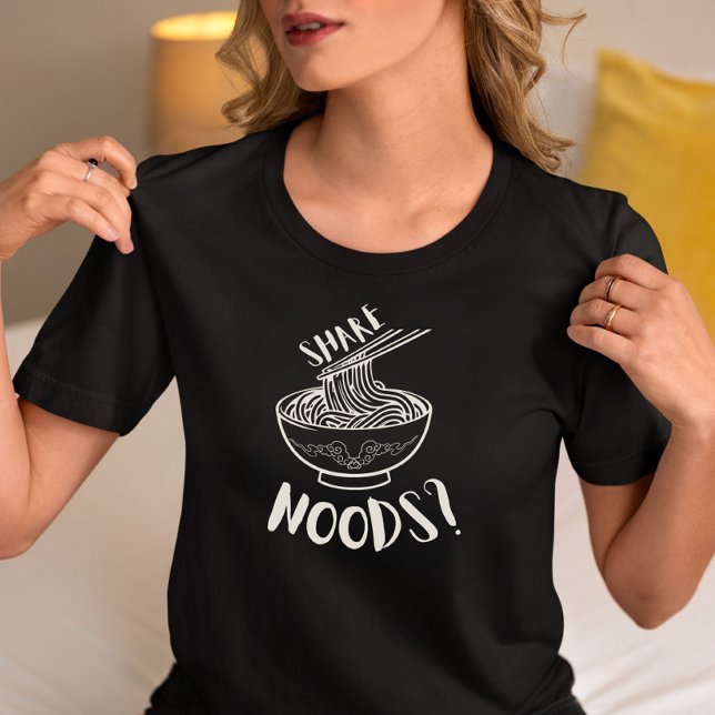 Camiseta “Share Noods” Funny Noodle Bowl (Criador carregado)