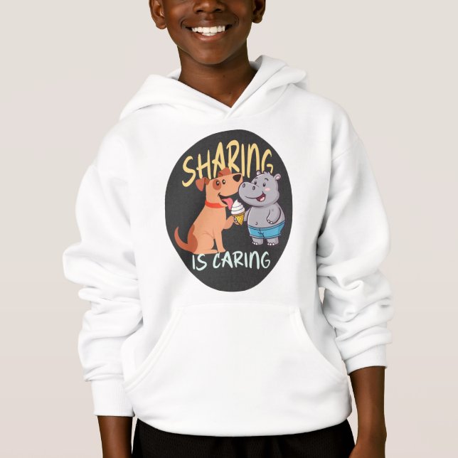 Camiseta Sharing Is Caring Quote Design (Frente)