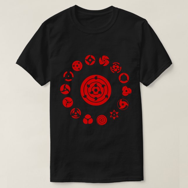 Camiseta Sharingan T-ShirtSharingan Eye Master T-Shirt_by s (Frente do Design)