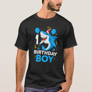 Camiseta Shark 1st Birthday Party 1st Birthday Boy Girl