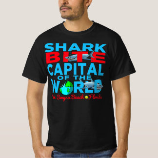 Camiseta shark bite capital in  world new smyrna daytona
