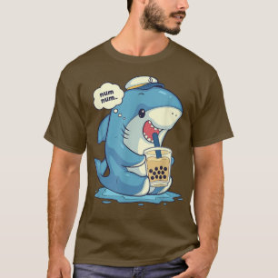 Camiseta Shark Boba Tea Bubble Tea Anime Share