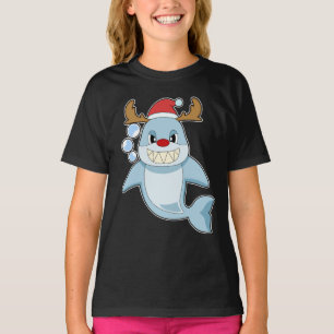Camiseta Shark Christmas Reindeer