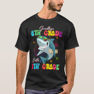 Camiseta Shark Goodbye 8º Graduação do 4º Grau Alô 9º Grau