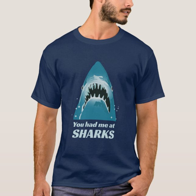 Camiseta Shark Lover Funny Quote (Frente)