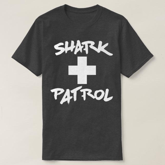 Camiseta Shark Patrol Beach (Frente do Design)