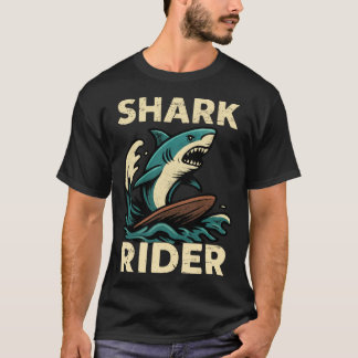 Camiseta Shark Rider Surfing Vibe family