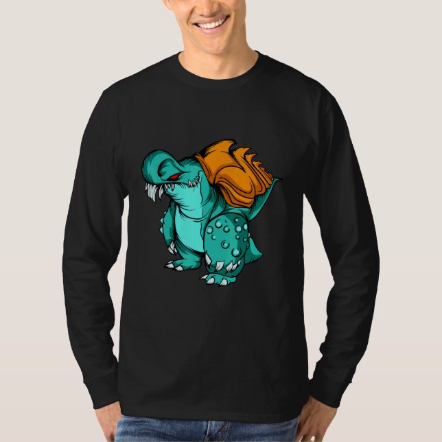Camiseta Shark Rock Croc - Coleção Monster Mashup (Frente)