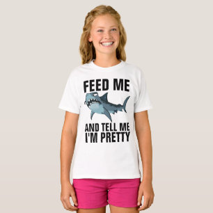 CAMISETA SHARK T-SHIRTS, ALIMENTE-ME, DIGA-ME QUE SOU BONIT