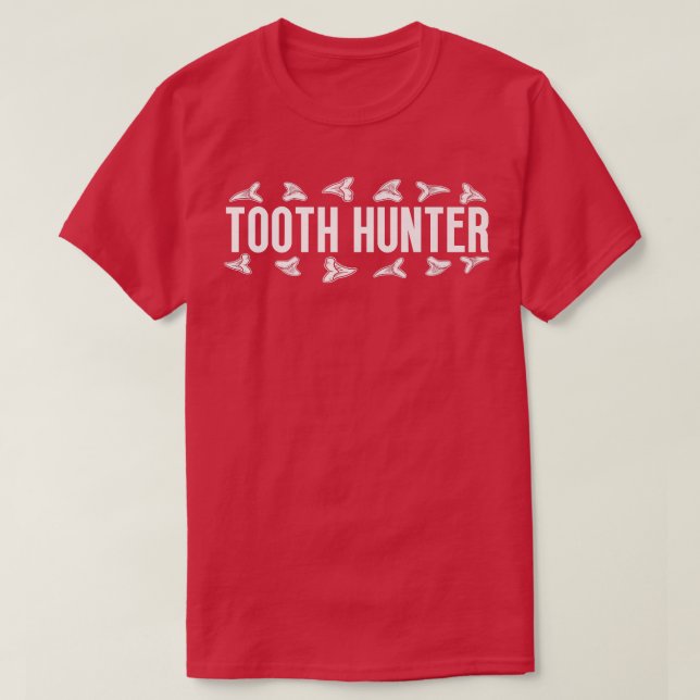 Camiseta Shark Teeth Tooth Hunter Fossil Hunting (Frente do Design)