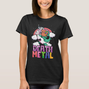Camiseta Shark Unicorn Panda Cat Love Metal Heavy Rock Musi