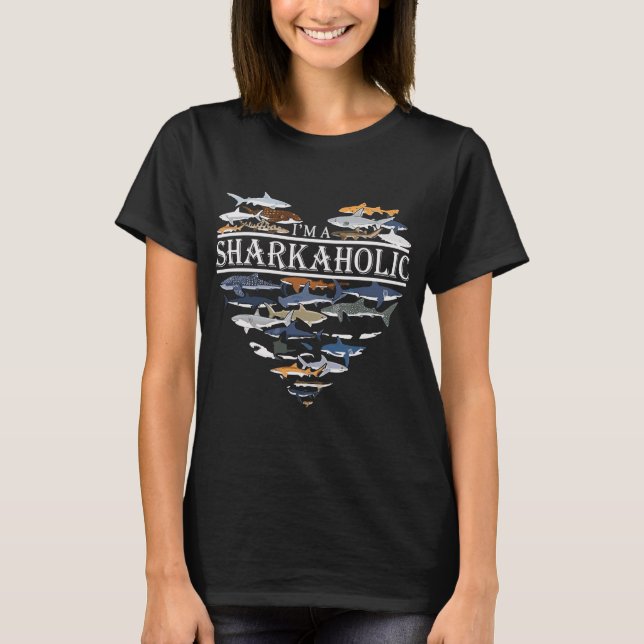 Camiseta Sharkaholic Heart Sharon (Frente)