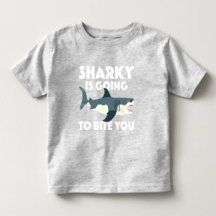 Camiseta Sharky Vai Mordê-Lo Design - Toddler Ótimo