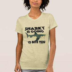 Camiseta Sharky Vai Morder Você Design - Women's Bella