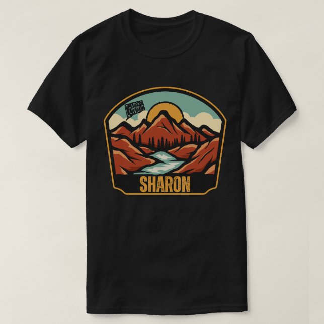 Camiseta Sharon, Connecticut (Frente do Design)