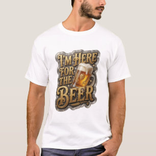 Camiseta Sharp EU ESTOU AQUI PARA A CERVEJA Design