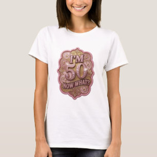 Camiseta Sharp Gold EU TENHO 50 AGORA O QUÊ Statem