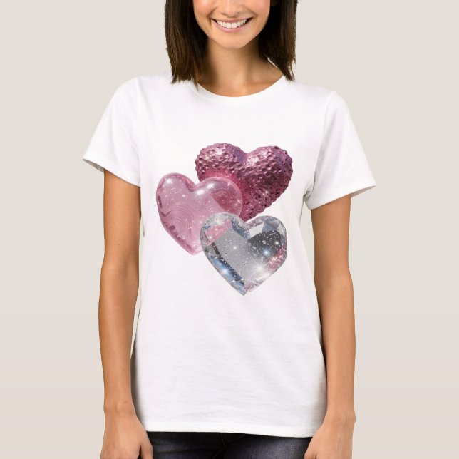 Camiseta Sharp Silver THREE HEARTS (Frente)