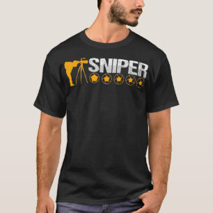 Camiseta Sharp Sniper Fotógrafo Cameraman Shutterbug Pho
