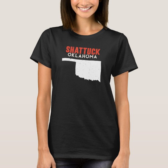 Camiseta Shattuck EUA State America Viagem Oklahoman (Frente)